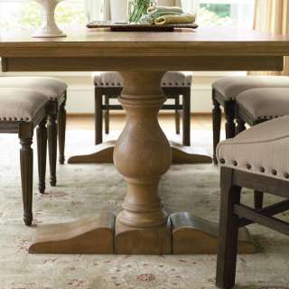 Warm Brown Pedestal Dining Table  