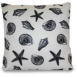 Scattered Seashell Outdoor Decorative Pillow  
