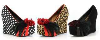 Heel Wedge With Feather Bettie Page Collection  