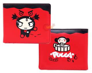 Pucca & Garu Kids Wallet   Red Vinyl Bi Fold  