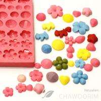 No.12 Jewelry & Flowers 32pcs Decorating Silicone molds Deco mold Cake 