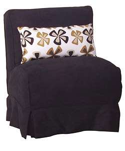 Stella Futon Chair Bed with Slipcover and Pillow  
