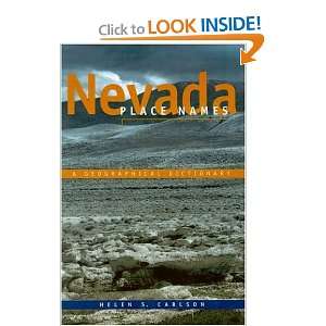  Nevada Place Names A Geographical Dictionary 