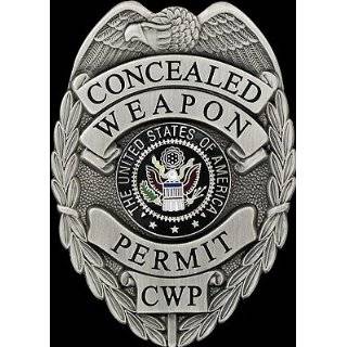 Concealed Weapon Permit Gun Metal Badge