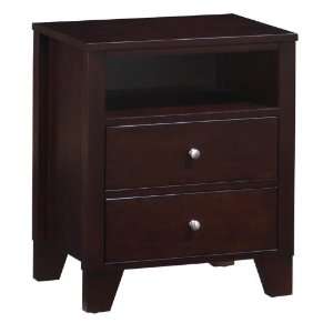  LifeStyle Solutions 500 Series Two Drawer Nightstand with 