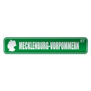  MECKLENBURG VORPOMMERN ST  STREET SIGN CITY GERMANY 