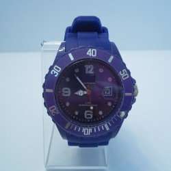 New ICE style silicone jelly sport wristwatch with calendar  