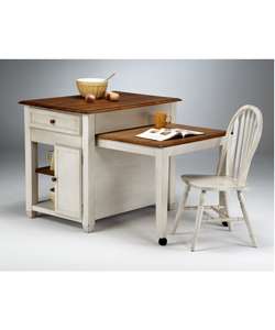 Kitchen Island with Pull out Desk & Chair  