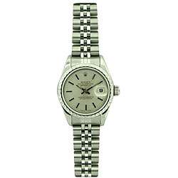   Datejust Womens Stainless Steel Jubilee Band Watch  