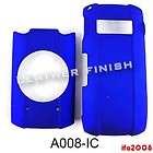 blue rubberized cell phone case cover skin for casio gzone
