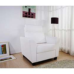 Indiana White Recliner Chair  
