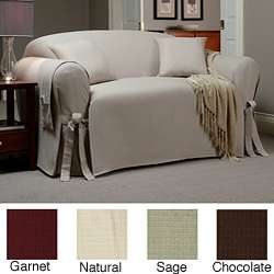 Sofa Slipcover with Matching Pillows and Throw  