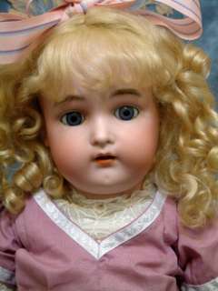   Antique Doll c.1910 20 w/the most beautiful blue sleep eyes $1  