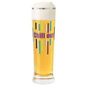 Glass, Clubstar, Chill Out, Designer Color Enamel w/ Decorative Drink 