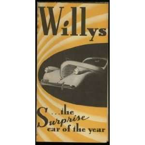   Brochure The Surprise Car of the Year Willys Overland Motors Books
