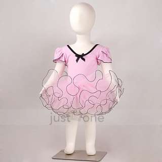   Short Sleeve Sleeveless Ballet Dance Tutu Costume Fairy Dress  