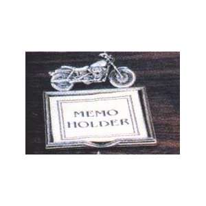  Desk Top Memo Holder Motorcyle Motif