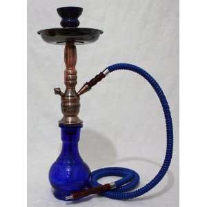  18 BLUE BUBBLE Hookah Shisha Pipe Set with Copper 