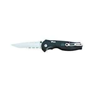 Partially Serrated Blade Flash I Folding Knife, Glass Reinforced 