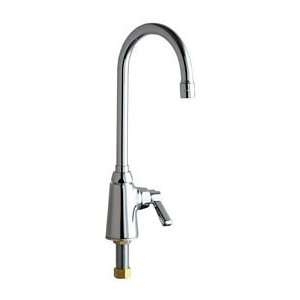  Chicago Faucets 350 XKCP Chrome Manual Deck Mounted Rigid/Swing 