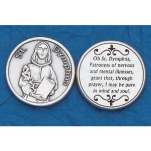  25 St. Dymphna Mental Health Prayer Coins Jewelry