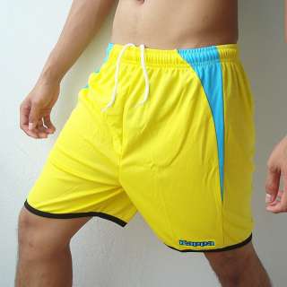 KAPPA Athletic Mens Football Soccer Shorts Yellow M L XL  