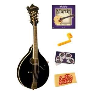 Washburn M1SDL A Style Mandolin Bundle with Strings, String Winder 
