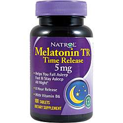 Natrol 5 mg. 100 count Melatonin TR (Pack of 4)  