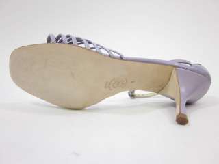 CREW Lilac Open Toe Heel Sandals Shoes Sz 8  