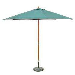 10 foot Wooden Patio Umbrella with Pulley  
