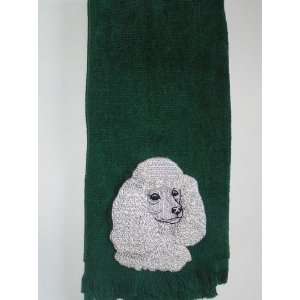  Toy miniature standard poodle towel green NEW Everything 
