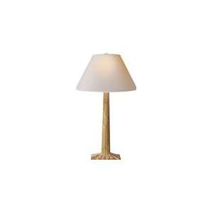 Chart House Strie Fluted Column Table Lamp with Natural Paper Shade by 