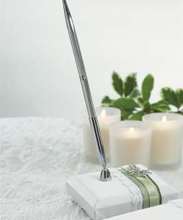 Wedding Reception Traditional Guest Book and Pen Set