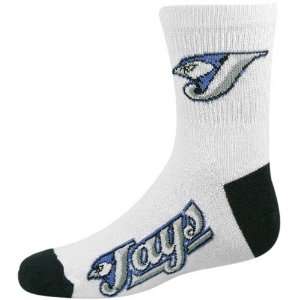  Toronto Blue Jays Youth White Team Logo Crew Socks Sports 