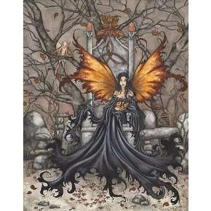 Amy Brown Queen Mab Fairy Lithograph Print large Poster Size 16 by 20 