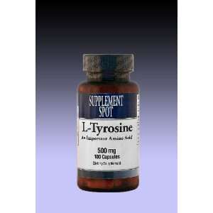  L Tyrosine, 100 capsules, 500 mg
