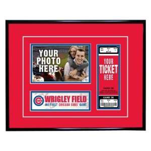 Chicago Cubs First Game Ticket Frame 