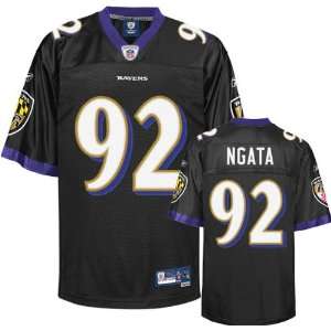  Haloti Ngata Black Reebok NFL Premier Baltimore Ravens Jersey 