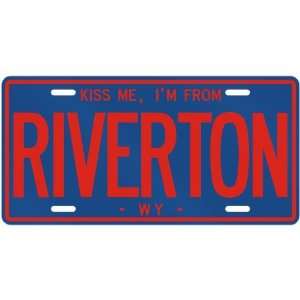   AM FROM RIVERTON  WYOMINGLICENSE PLATE SIGN USA CITY
