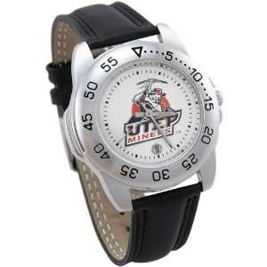  UTEP Miners Ladies Game Day Sports Watch with Leather Band 