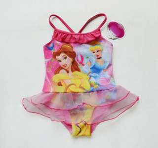 Girls Dora Princess 2 8Y Swimsuit Swimwear Swim Costume Tankini Bikini 