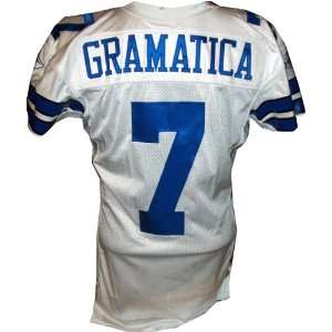 Martin Gramatica #7 Cowboys Game Issued White Jersey (Size 46) (Tagged 