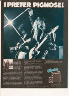 Prefer Pignose Guitar Amp 1979 Picture Promo AD  