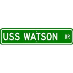  USS WATSON AKR 310 Street Sign   Navy Patio, Lawn 