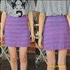 New Japan vivi style Purple LACE Mini dress short 