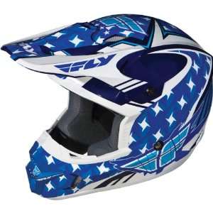  Fly Racing Kinetic Flash Youth MX Motorcycle Helmet   Blue 
