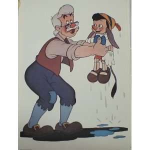  Vintage Disney 11x15 Mini Poster  Pinocchio Everything 