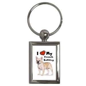  I Love My French Bulldog Key Chain