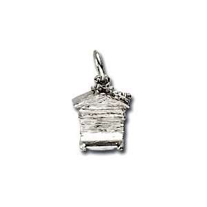  Rembrandt Charms Bee Hive Charm, Sterling Silver Jewelry
