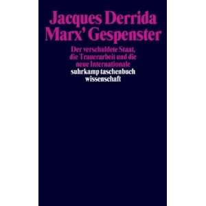 Marx Gespenster (9783518292594) Jacques Derrida Books